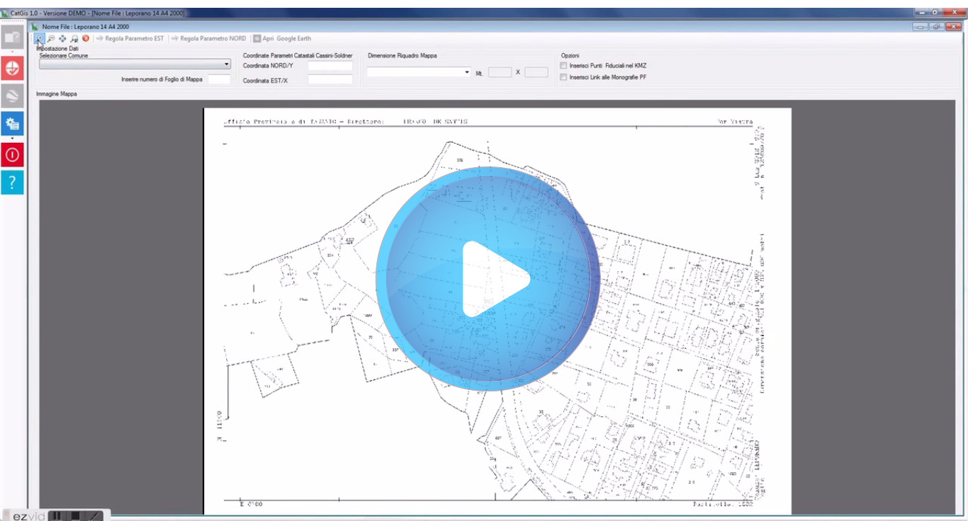 Georeferenziare una mappa catastale e visualizzarla su Google Earth